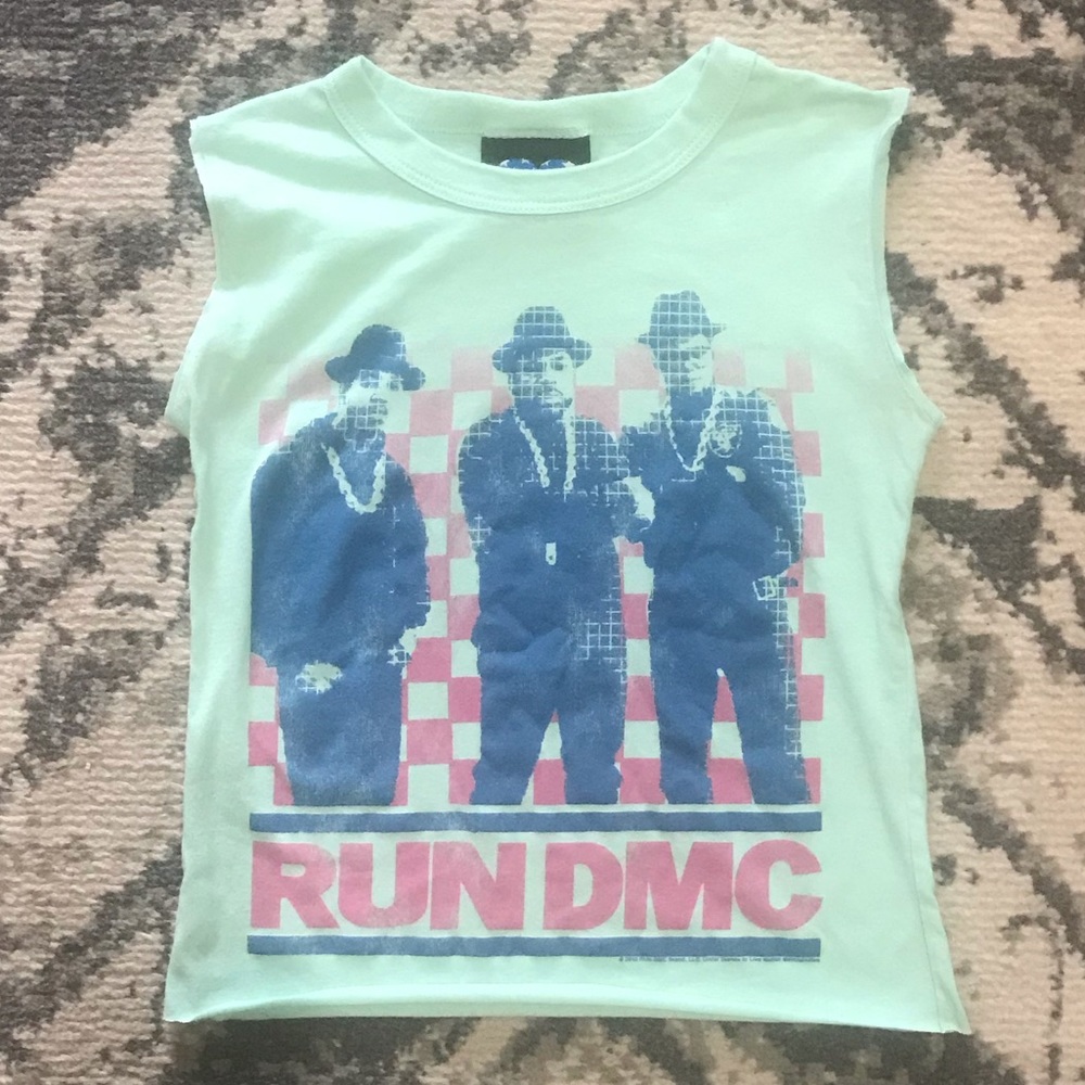 JUNK FOOD Run DMC muscle tee cut crop top